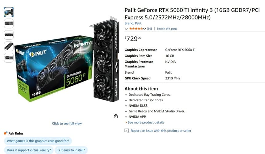 NVIDIA RTX 5060 Ti 16 GB sufre escasez y subidas de precio en el mercado europeo