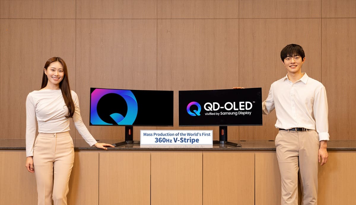 Samsung Display 360 hz monitor qd oled portada