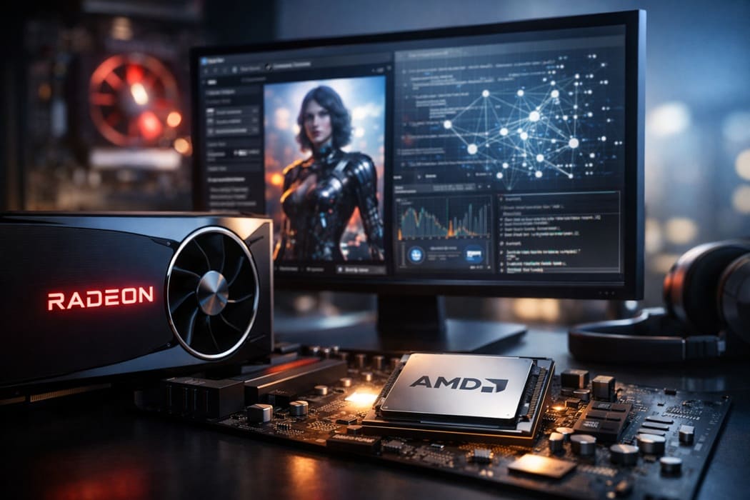 AMD lanzará el Adrenalin AI Bundle el 21 de enero para facilitar el uso de IA en GPUs Radeon