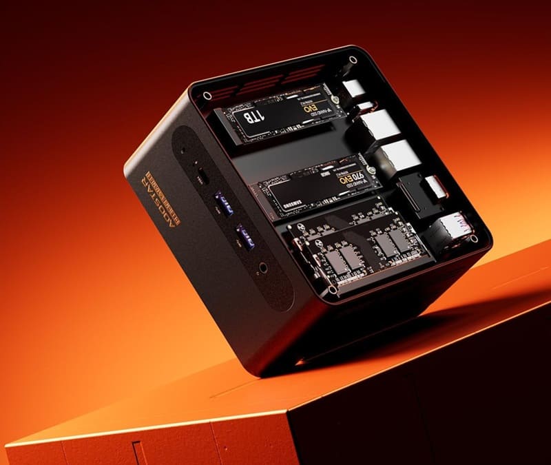 Aoostar actualiza el G-Flip con Ryzen 7 H 255 y mantiene su diseño con pantalla abatible