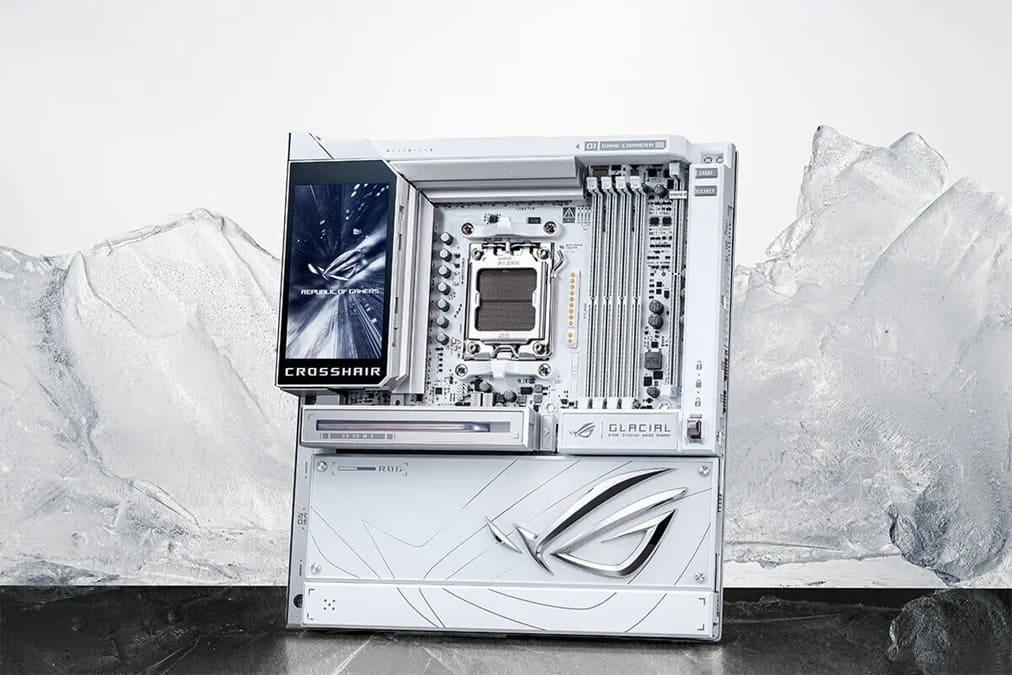 ASUS despliega sus placas base AM5 X870E más extremas con las ROG Crosshair Glacial y Dark Hero