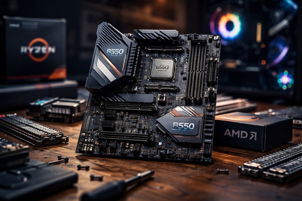 AMD B550 AM4 portada