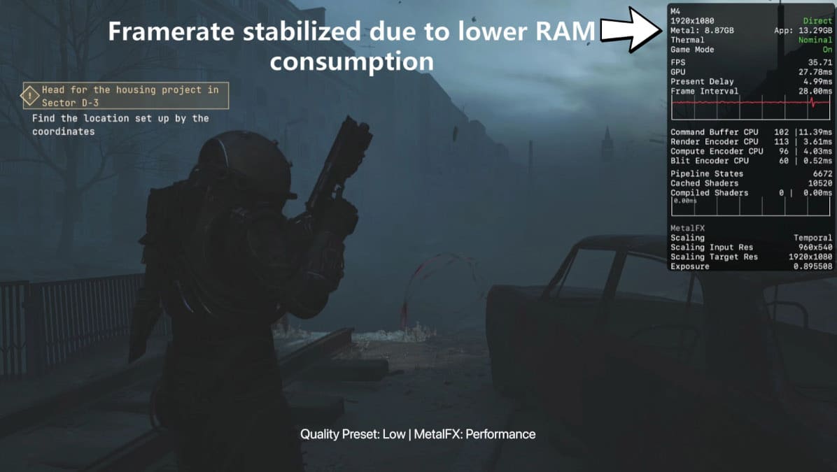Los Mac con Apple Silicon y 16 GB de memoria unificada empiezan a mostrar límites en el gaming actual