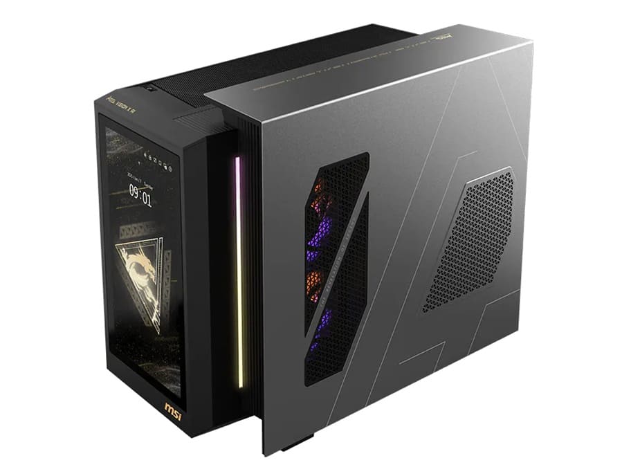 MSI presenta los MEG Vision X AI con pantalla táctil frontal de 13,3 pulgadas y GPUs GeForce RTX 50