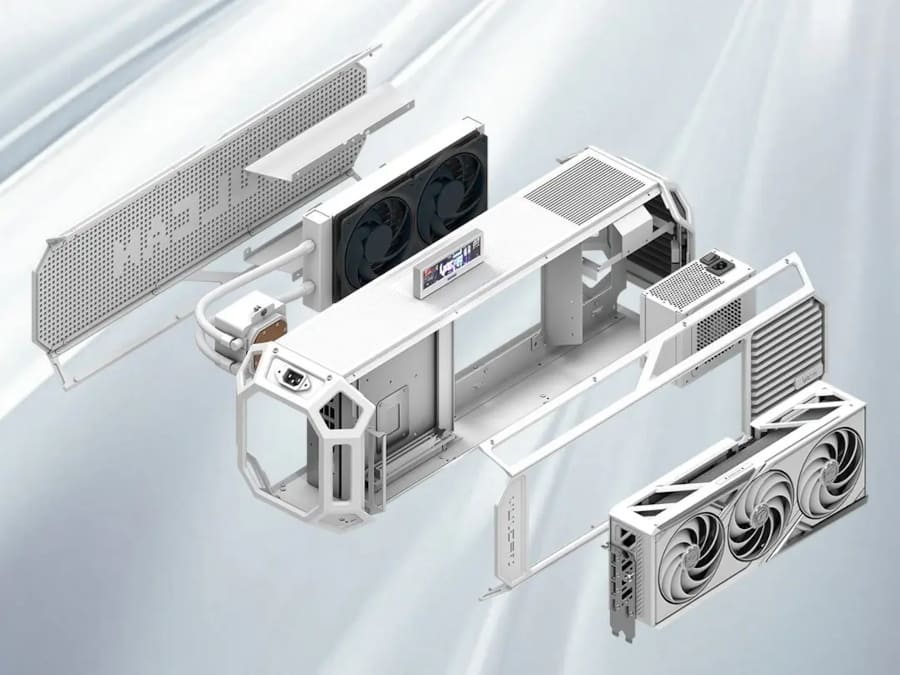 Colorful iGame LAB Vulcan Armor: chasis compacto de aluminio para RTX 50 White Vulcan