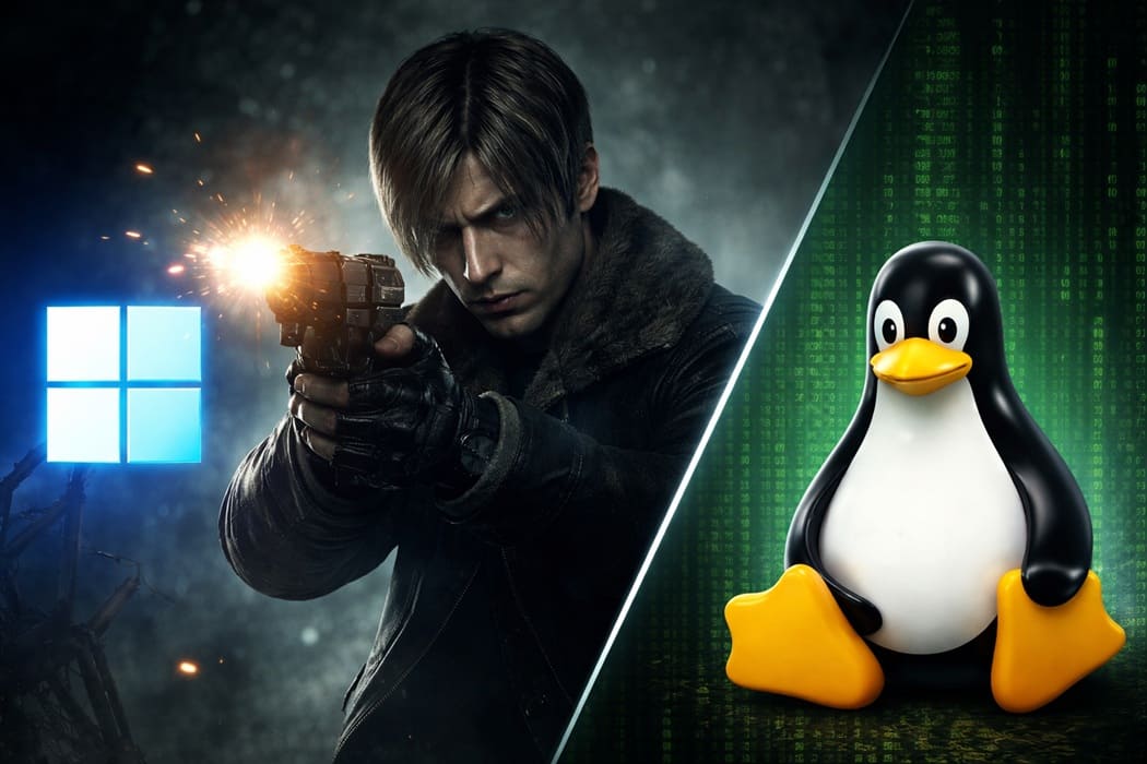 Linux vs Windows 11 Resident Evil Requiem portada (1)