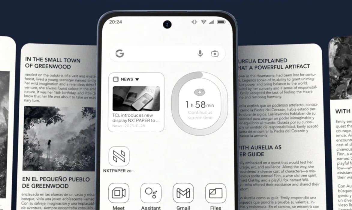 TCL Nxtpaper 70 Pro apuesta por pantalla tipo papel y confort visual avanzado