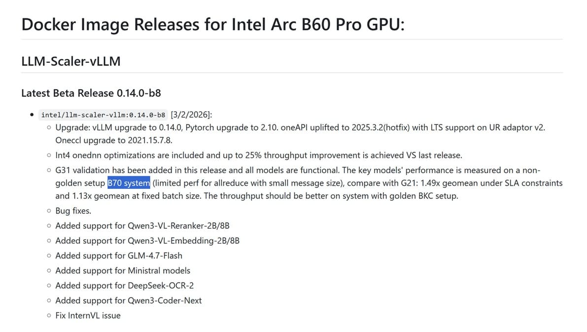 Intel confirma la Arc Pro B70 con 32 Xe2 cores y 32 GB de GDDR6 basada en BMG-G31