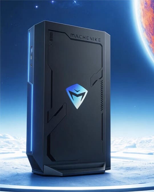 Machenike lanza un mini PC gaming vertical con RTX 5070 Laptop, Core i9-14900HX y formato compacto tipo ROG NUC 2025