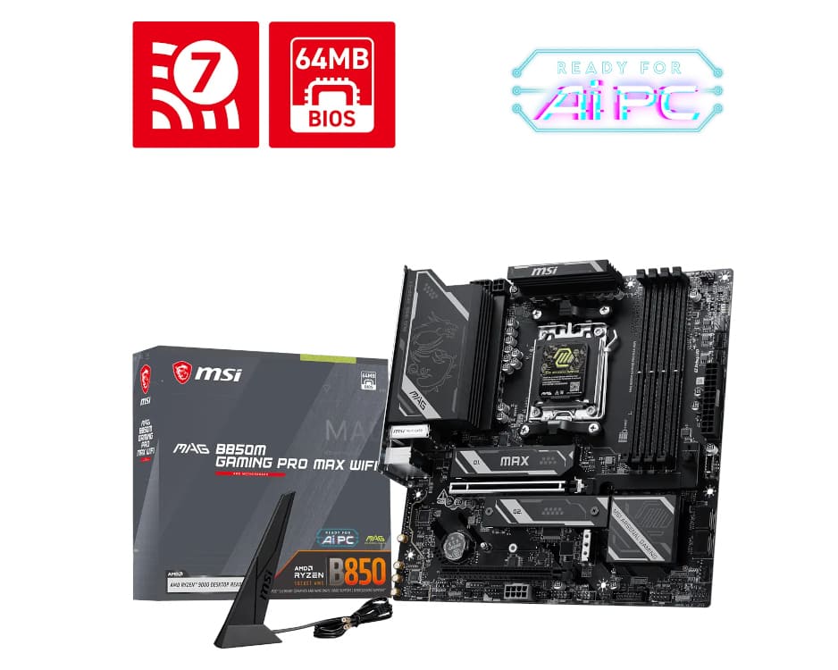 msi mag b850m gaming portada