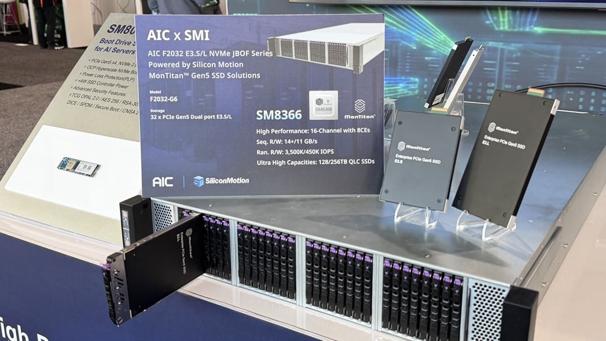 Silicon Motion impulsa el almacenamiento NAND en IA con nuevos controladores SSD para centros de datos