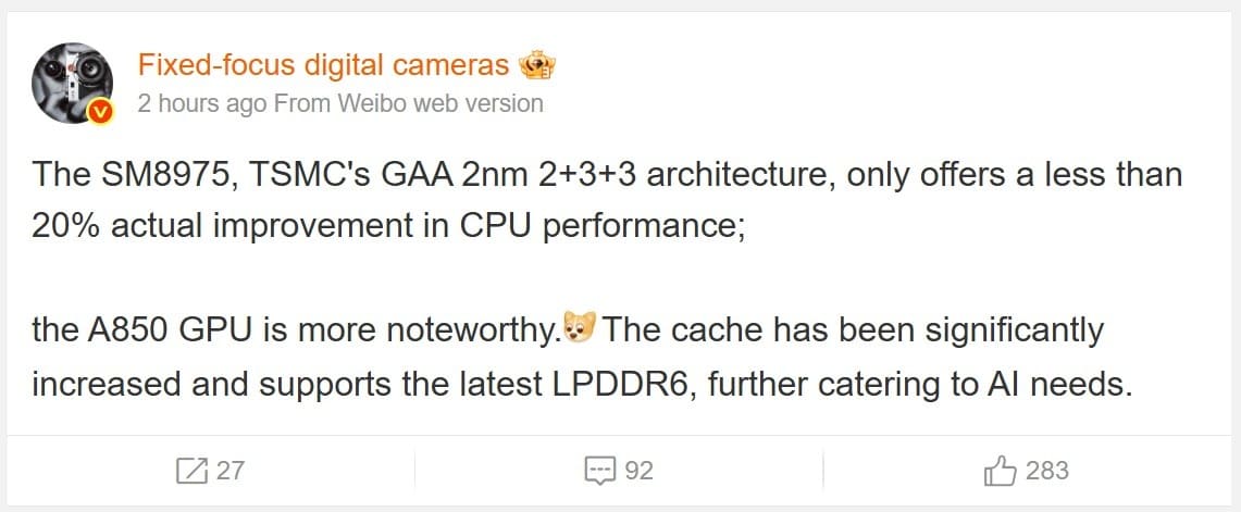 Snapdragon 8 Elite Gen 6 Pro apunta a mejoras en GPU Adreno 850 y un salto en CPU inferior al 20%