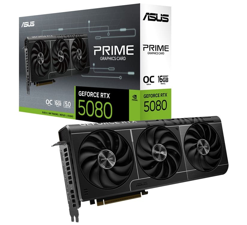 ASUS Prime GeForce RTX 5080 EVO OC Edition recorta el disipador para abaratar su diseño manteniendo el rendimiento
