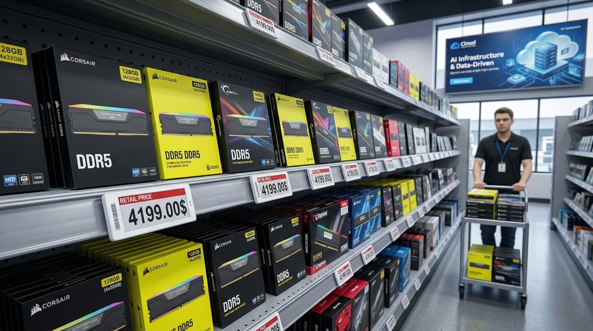 La memoria DDR5 se dispara hasta 4.199$ en retail y desata críticas por precios inflados pese al exceso de stock