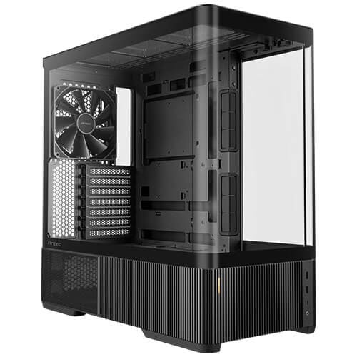 Antec C6 Curve Air combina cristal templado en tres lados con soporte para placas de conectores traseros