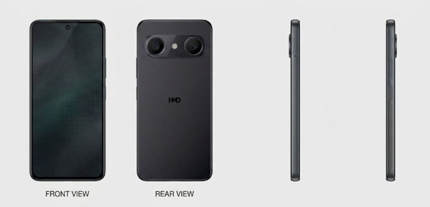 HMD Thunder Pro se filtra con pantalla OLED, batería de 6.000 mAh y cámara selfie de 50 MP