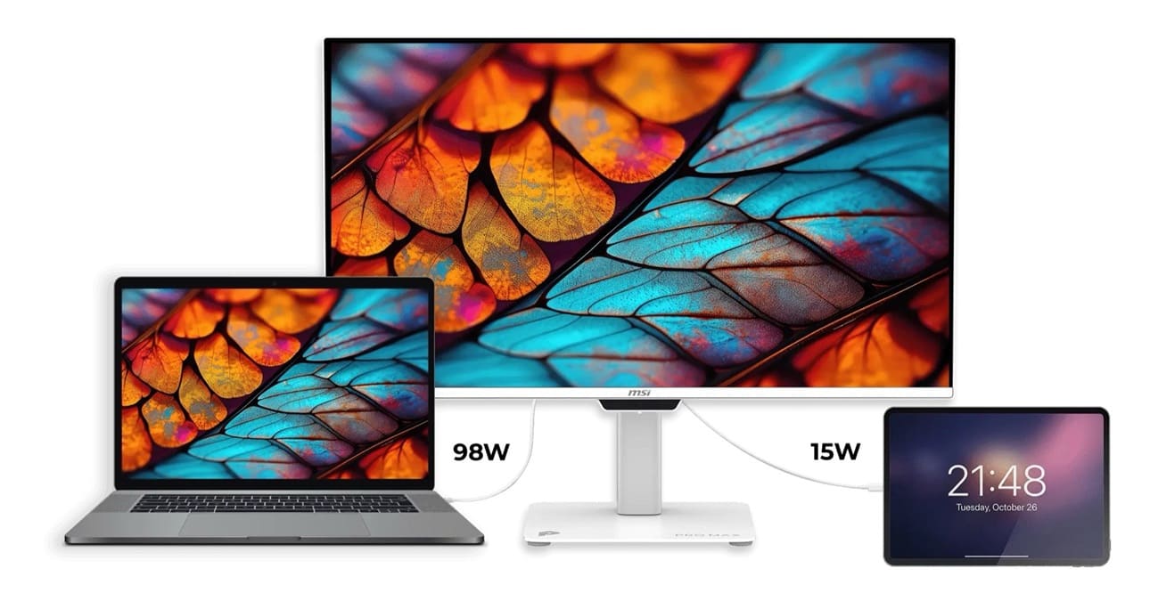 MSI Pro Max 271UPXW12G lleva el QD-OLED hacia el escritorio profesional con 4K, USB-C de 98W y DarkArmor