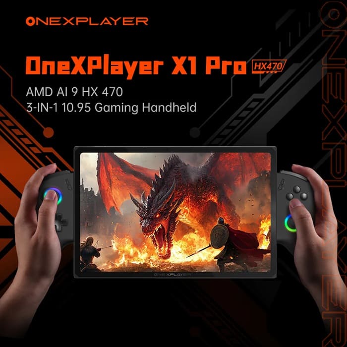 OneXPlayer X1 Pro se actualiza con Ryzen AI 9 HX 470, pantalla de 10,95 pulgadas y OCuLink