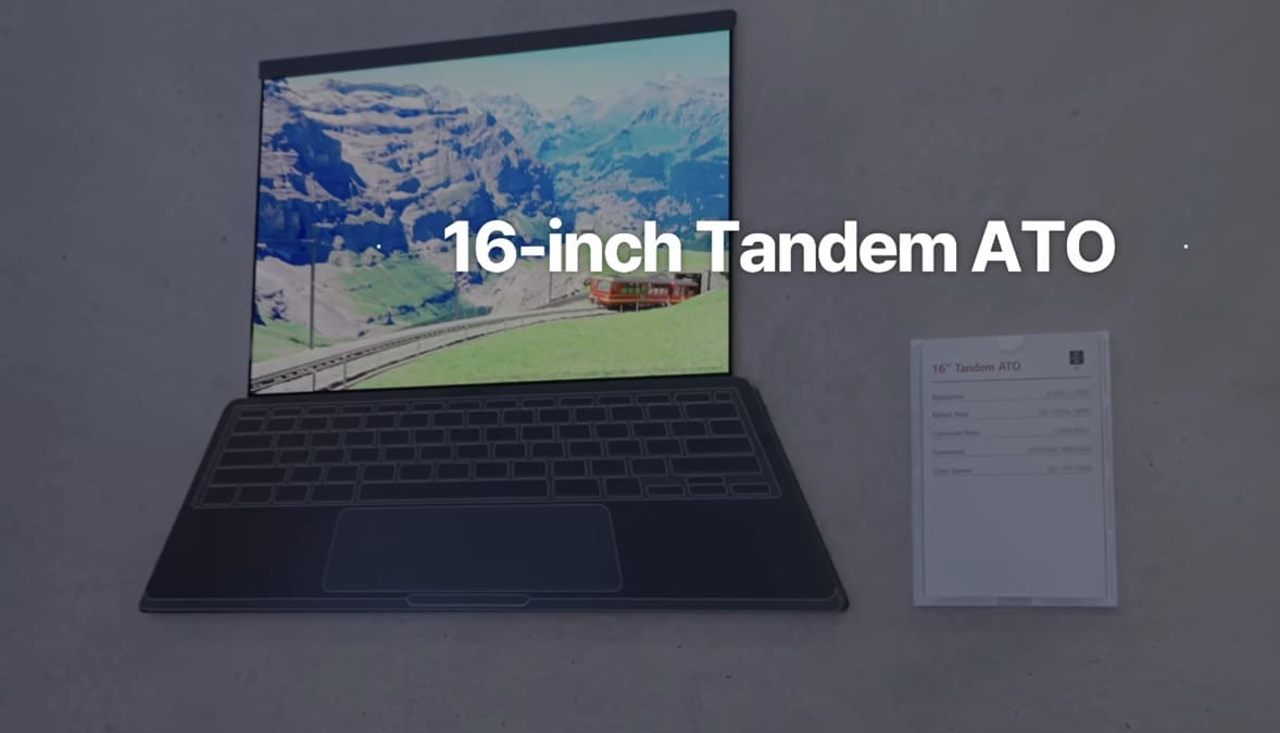 LG presenta un panel Tandem ATO OLED de 16 pulgadas con 2.000 nits HDR y hasta 2,3 horas extra de autonomía