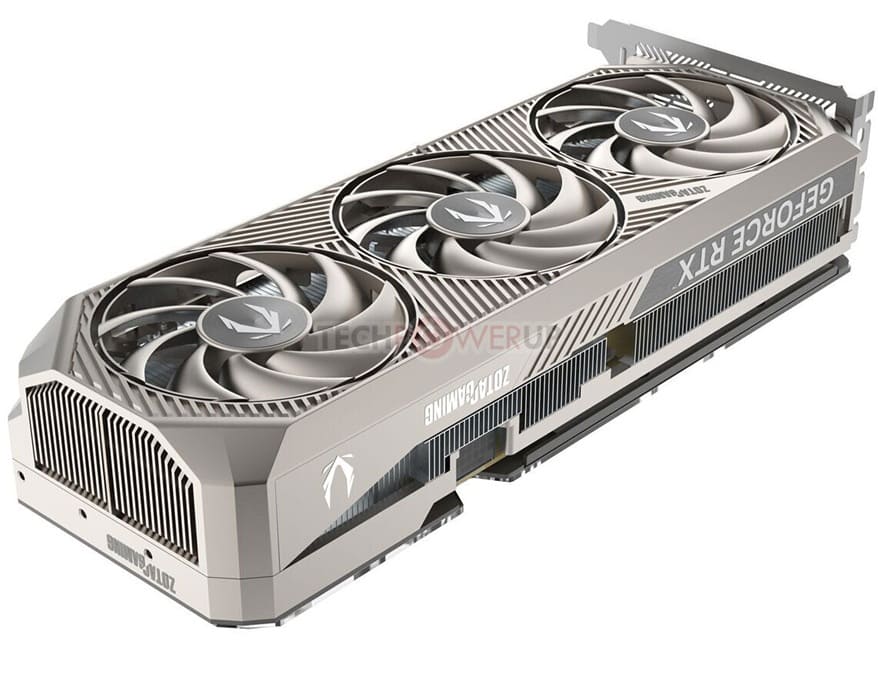 ZOTAC prepara tarjetas GeForce RTX 50 20th Anniversary Edition con diseño titanio y refrigeración líquida