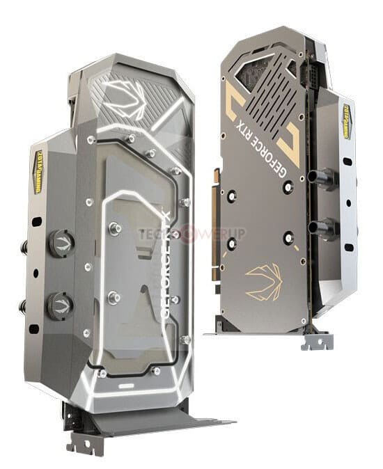 ZOTAC prepara tarjetas GeForce RTX 50 20th Anniversary Edition con diseño titanio y refrigeración líquida
