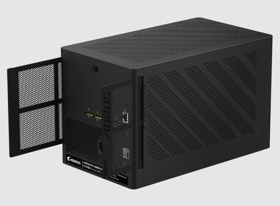 Gigabyte AORUS RTX 5090 AI BOX y RTX 5060 Ti AI BOX llevan Blackwell, Thunderbolt 5 e IA local a portátiles ligeros