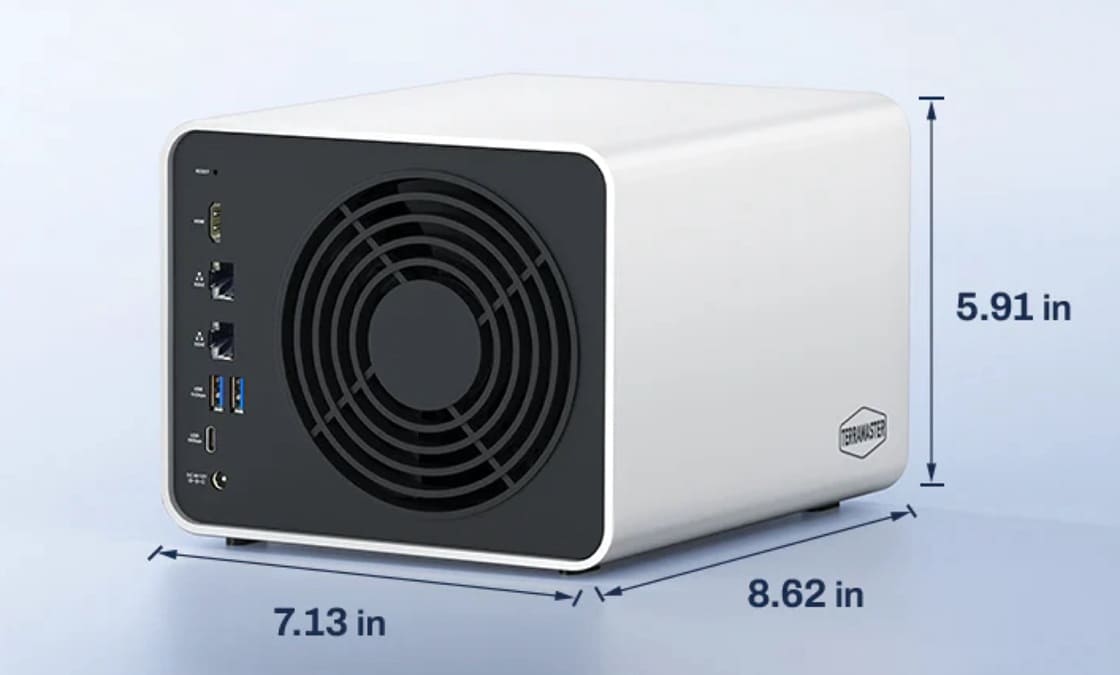 TerraMaster F4-425 Pro llega con CPU Intel de 8 núcleos, tres M.2 y doble Ethernet de 5 Gbit/s