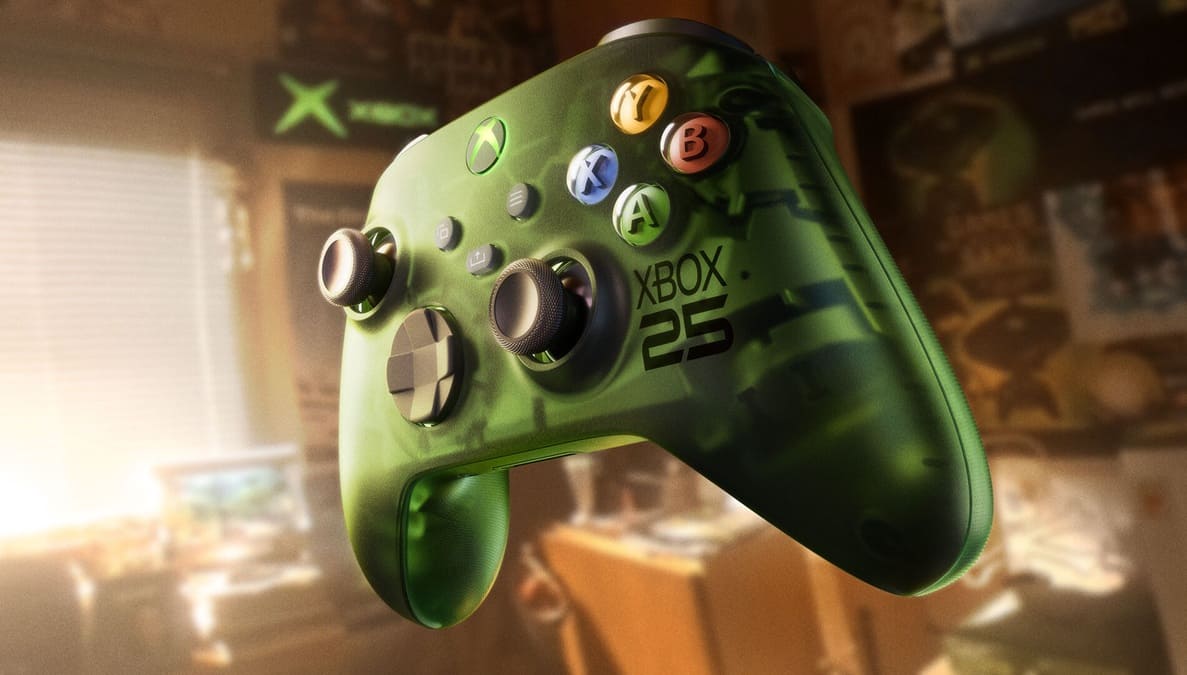 Xbox Series X25 celebra los 25 años de Xbox con diseño verde translúcido, 1 TB y mando especial