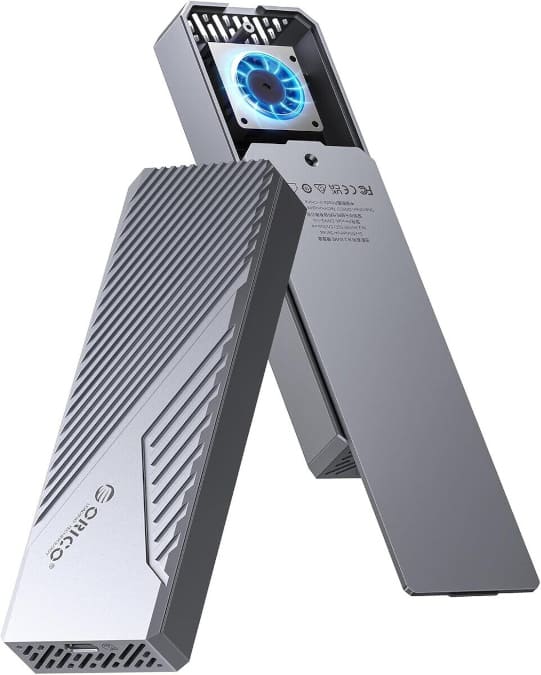 Orico CNM2-U4-GY llega con USB4 de 40 Gb/s, ASM2464 y ventilador para SSD M.2 NVMe
