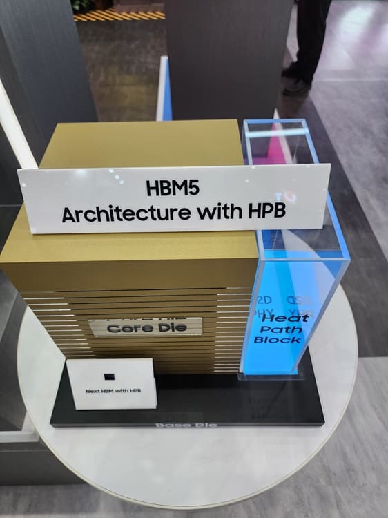 Samsung muestra HBM5 con HPB en Computex para mejorar la disipación térmica en memoria de IA
