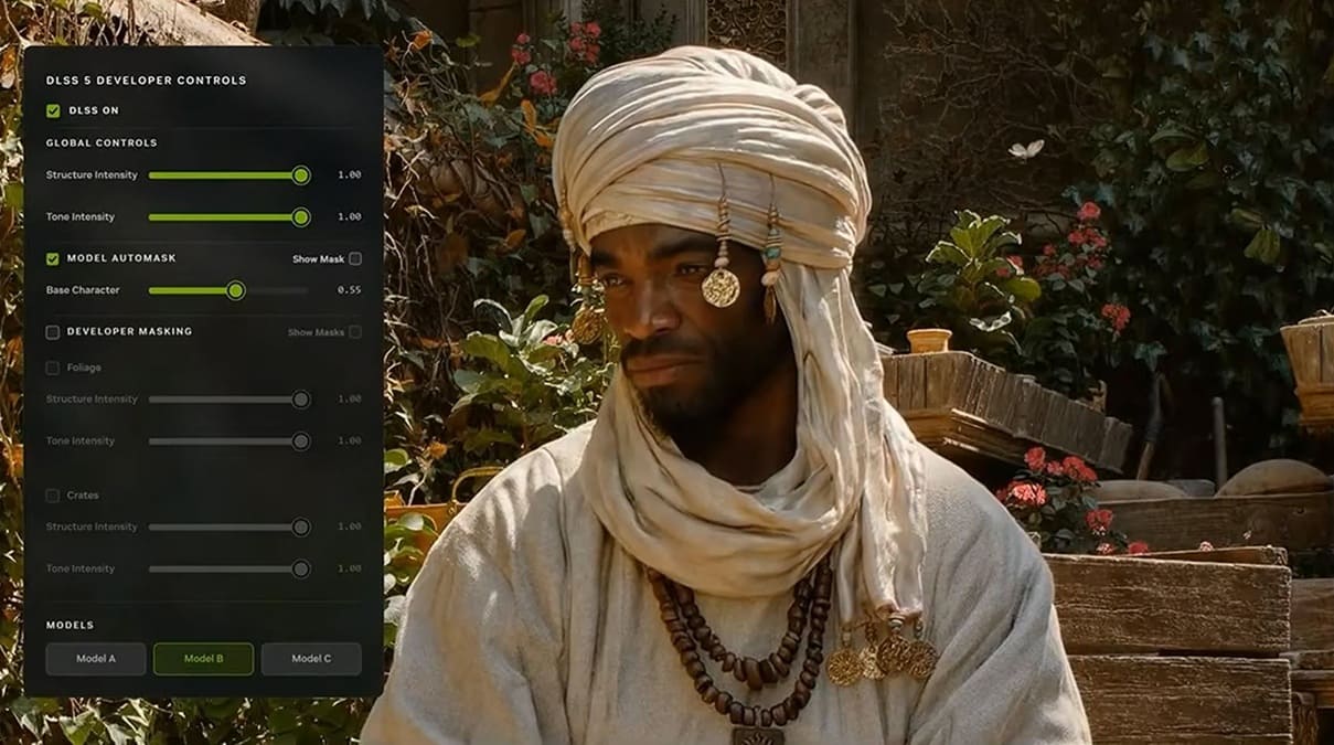 NVIDIA DLSS 5 ofrecerá tres modelos configurables y controles por objeto