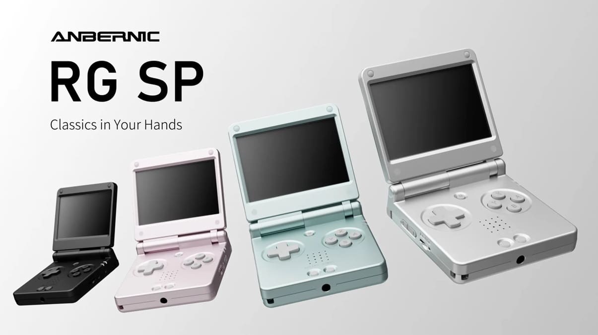 Anbernic RG SP elimina los joysticks y reduce un 25% el marco superior