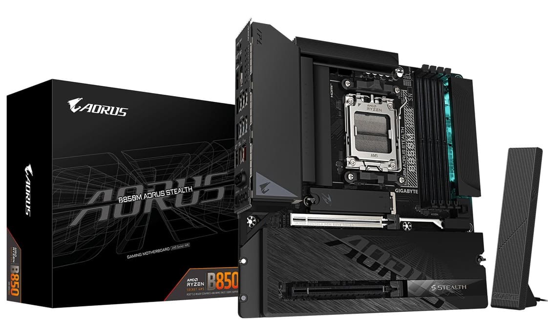 gigabyte b850m aorus stealth portada
