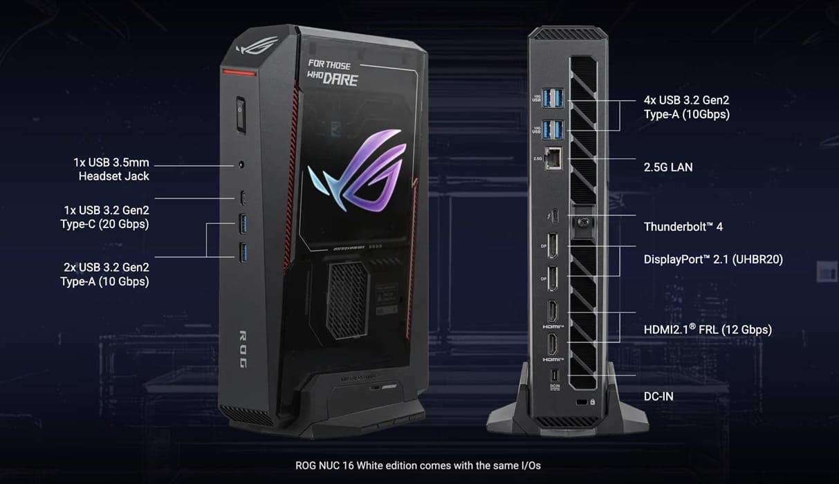 El ASUS ROG NUC 16 baja a 2.499$ con Core Ultra 7 270HX Plus y RTX 5060