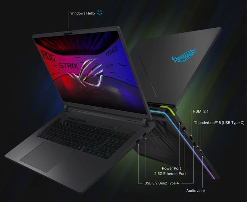 ASUS ROG Strix G16 2026 llega con Core Ultra 9 290HX Plus, RTX 5080 y pantalla de 300 Hz