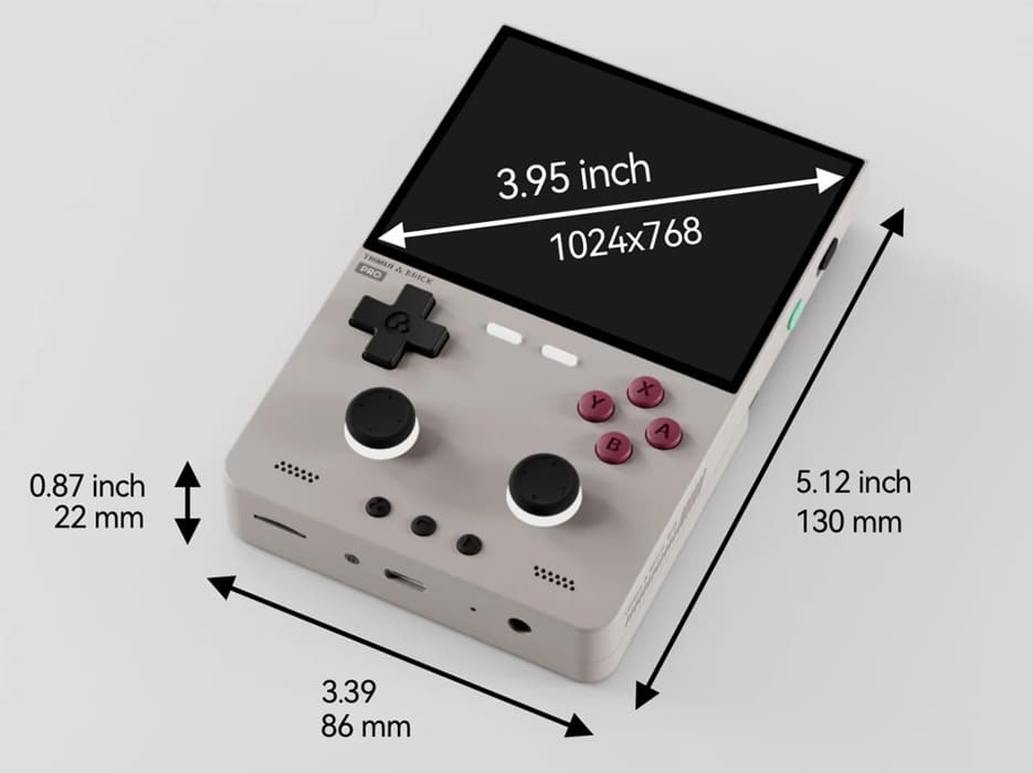 TrimUI Brick Pro ya está a la venta con pantalla de 3,95 pulgadas, sticks Hall y batería de 5.000 mAh
