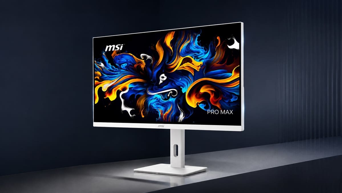 MSI PRO MAX OLED 271UPJW12 estrena un panel OLED 4K impreso por inyección de tinta