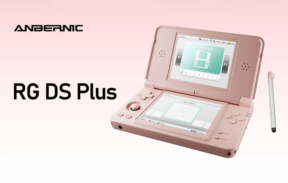 Anbernic RG DS Plus suma dos pantallas de 4,3 pulgadas y Linux por menos de 100$