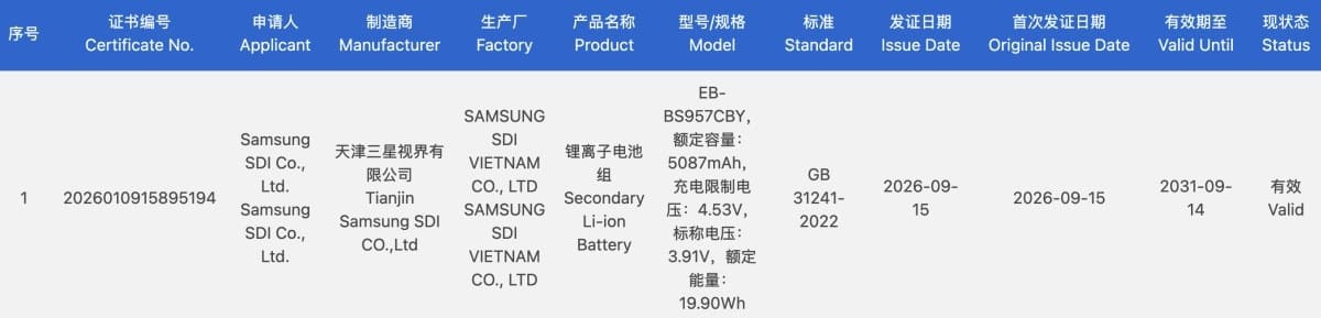Galaxy S27 Ultra apunta a una batería de 5.700 mAh y carga de 60W