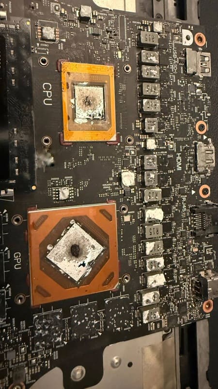 Un ASUS ROG Strix G15 deja de apagarse tras sustituir el metal líquido por PTM7950