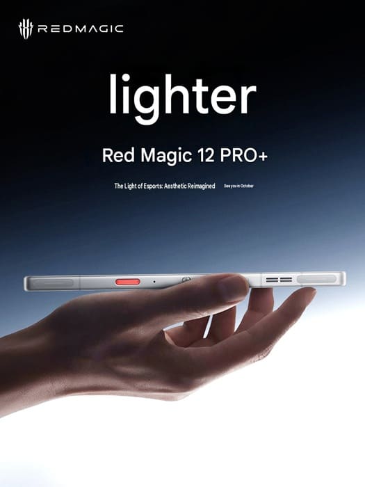 RedMagic 12 Pro+ llegará en octubre con marcos de 0,96 mm y un diseño más ligero
