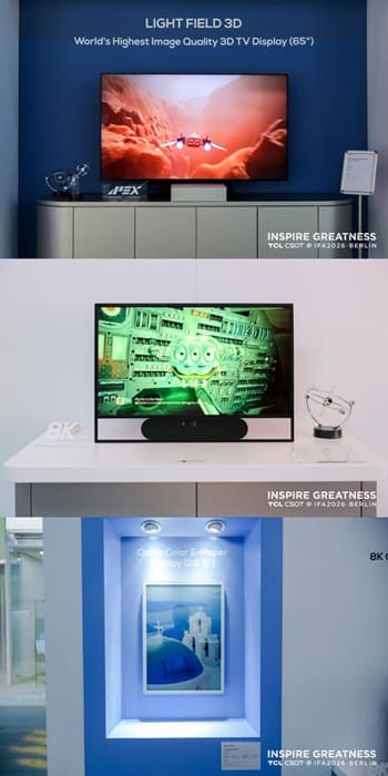 TCL CSOT lleva a IFA 2026 un monitor IJP OLED de 500 nits y una pantalla plegable de 28 pulgadas