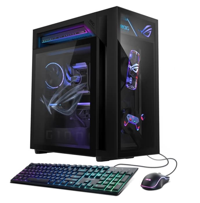 ASUS ROG G1000 debuta con RTX 5080, AIO de 420 mm y ventiladores holográficos
