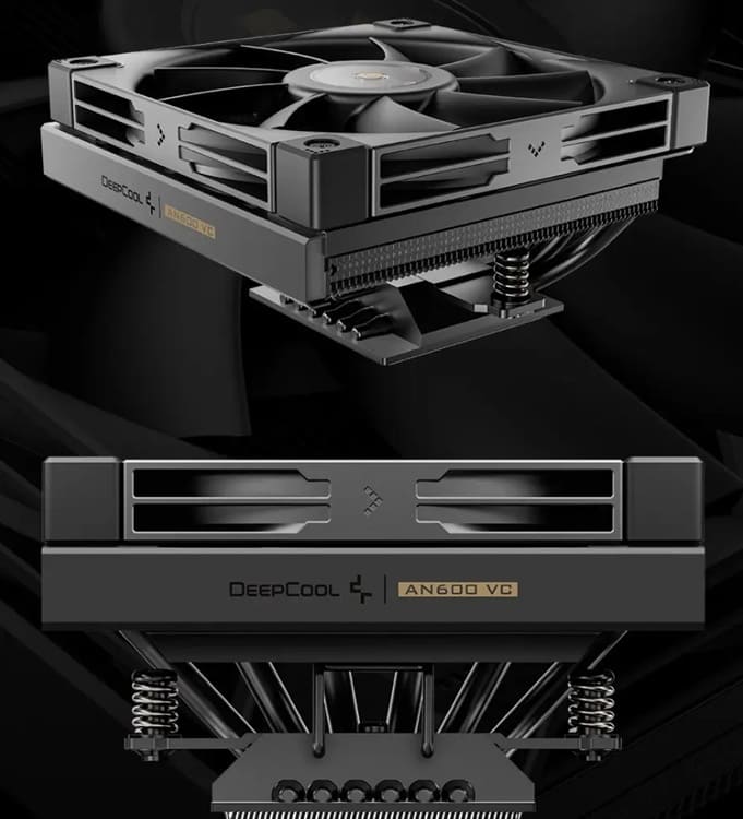DeepCool AN600 VC llega con cámara de vapor VC 2.0 y 220W de capacidad térmica en 67 mm