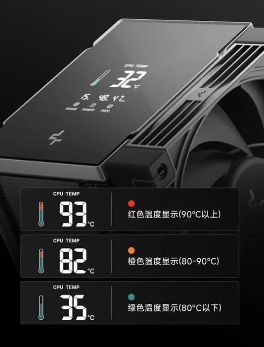 DeepCool Ice Cube 500 G2 incorpora pantalla digital y cinco heatpipes de 6 mm
