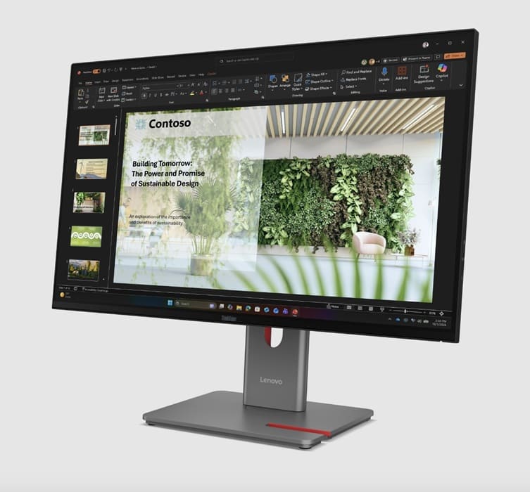 Lenovo ThinkVision P27UL-40 y P34WD-4v: OLED 4K, 120 Hz, Thunderbolt 4 y hasta 34 pulgadas
