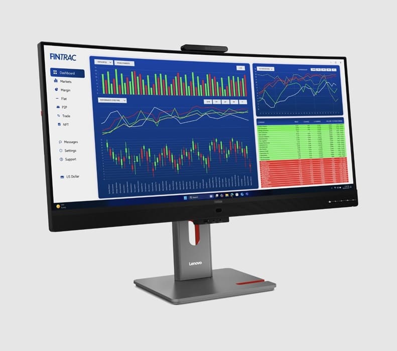 Lenovo ThinkVision P27UL-40 y P34WD-4v: OLED 4K, 120 Hz, Thunderbolt 4 y hasta 34 pulgadas