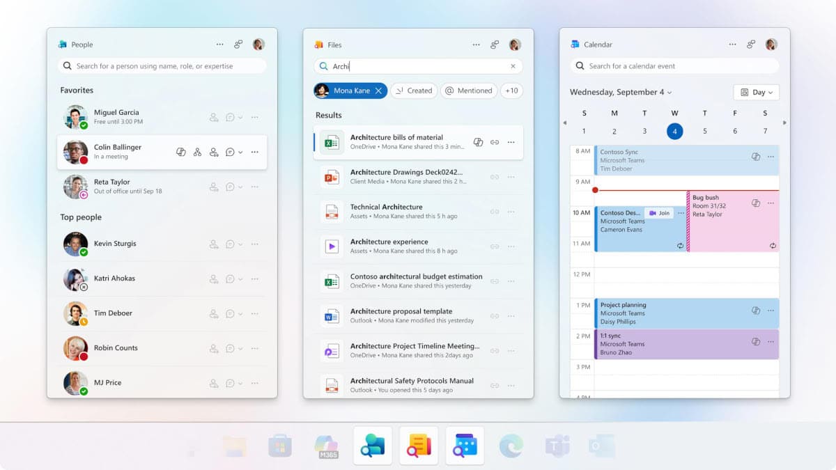 Microsoft retirará Calendar, People y Files de Microsoft 365 el 16 de diciembre de 2026