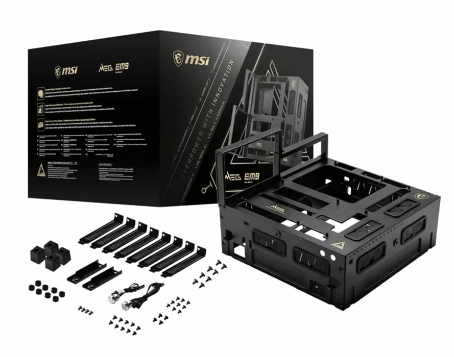 MSI MEG EM9 llega como banco de pruebas abierto para eATX y radiadores de 420 mm