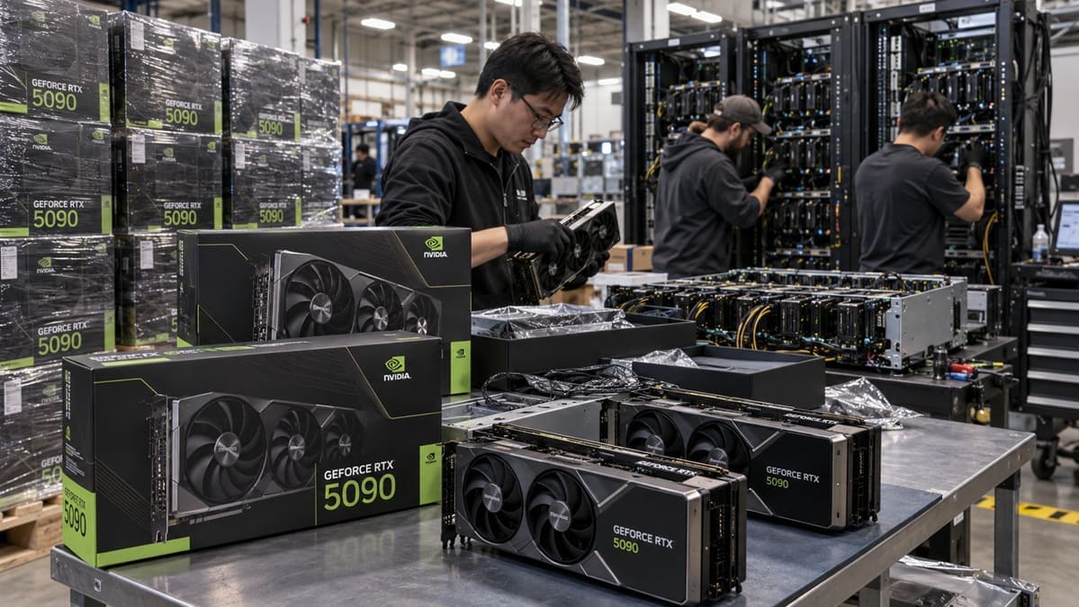 GeForce RTX 5090 de consumo aparecen en servidores de IA con precios por encima de 5.000€ en Alemania